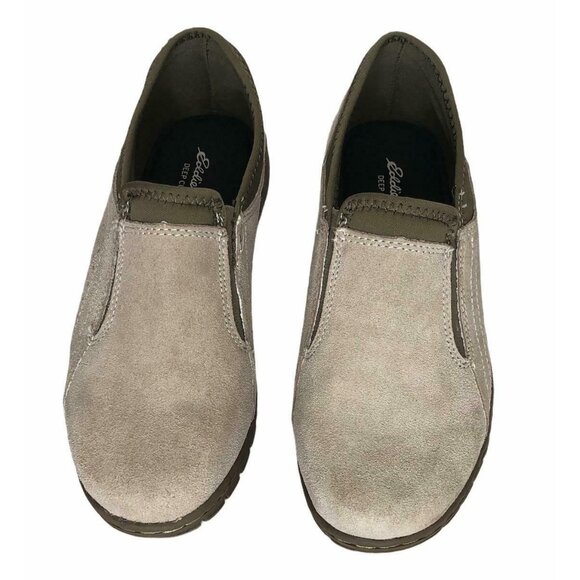 Eddie Bauer Deep Cushioning Birch Bay Beige Suede Leather Loafer Womens 6 M Shoe - Picture 4 of 12